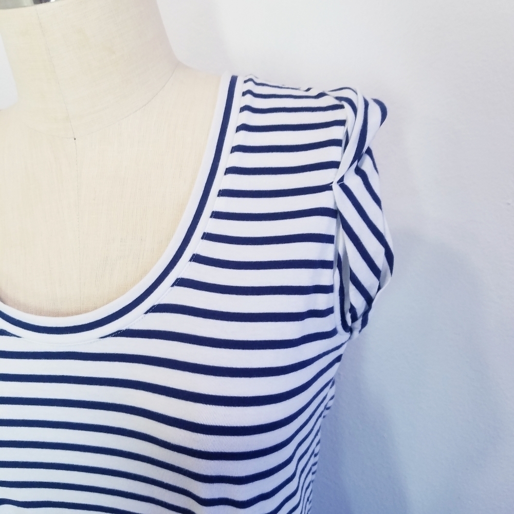 Veronica Beard | Stripe Ruched Jersey‎ Dress, size Small - Picture 7 of 12